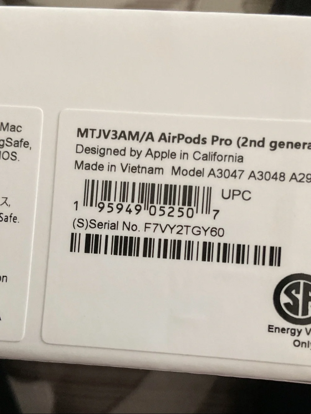 Apple AirPods Pro (2nd generation) Box in White